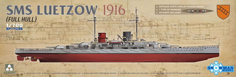 lutzow ship model kit