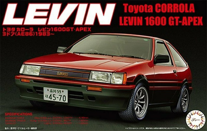 car model kit toyota corolla levin