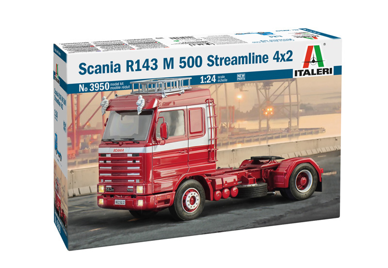 scania r143 truck scale plastic model