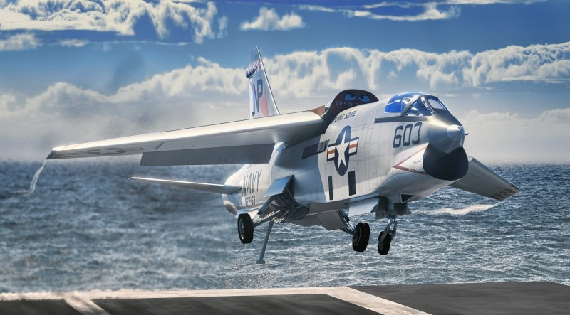 rf-8 crusader unassembled plastic model kit