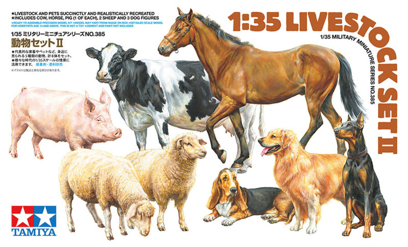 unassembled scale plastic animal figures