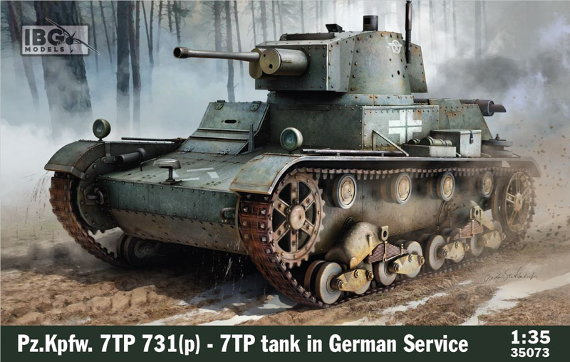 7tp tank scale plastic model