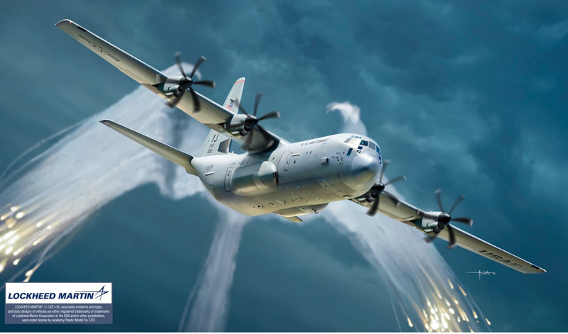 hercules transport aircraft unassembled scale model kit