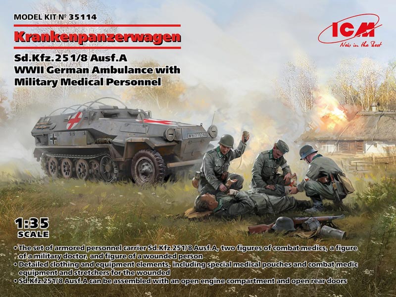 sd.kfz. 251 transporter unassembled model kit