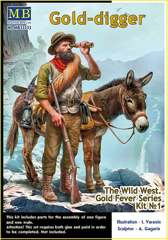 gold prospector scale figure