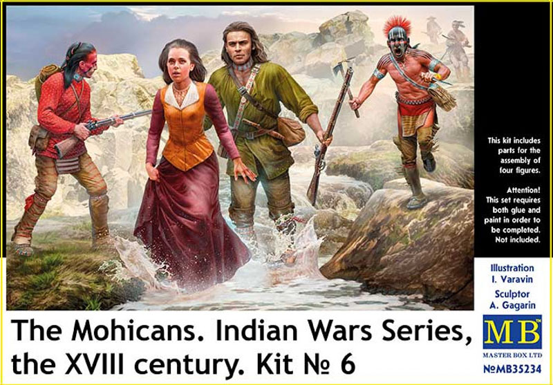 mohican indians scale figures