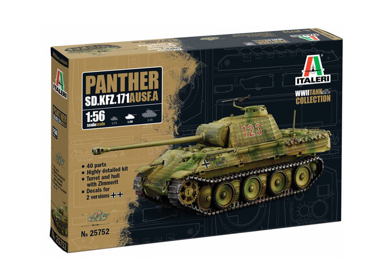 panther tank unassembled plastic kit