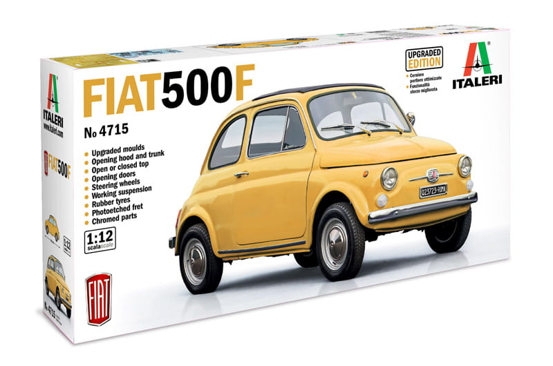 fiat 500f scale plastic model kit