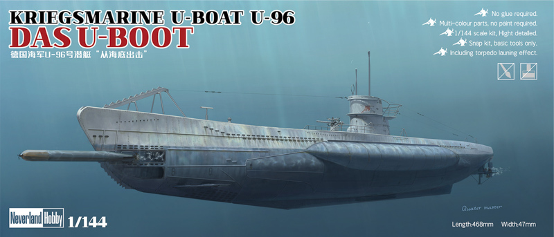 u-96 submarine scale plastic model kit