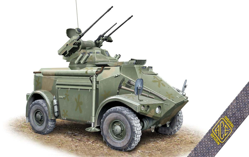armoured car M-3VDA unasembled plastic model kit