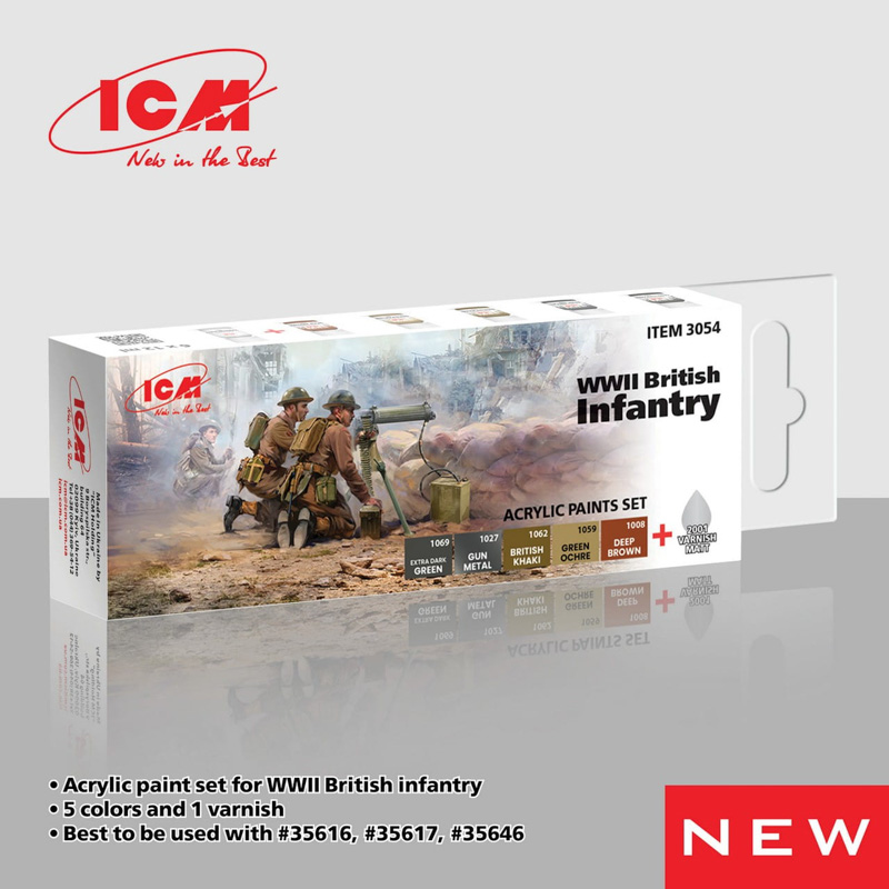 acrylic paints set for british uniforms