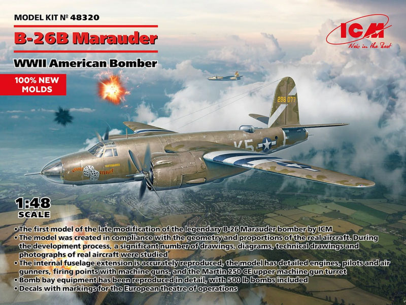 marauder aircraft scale plastic model