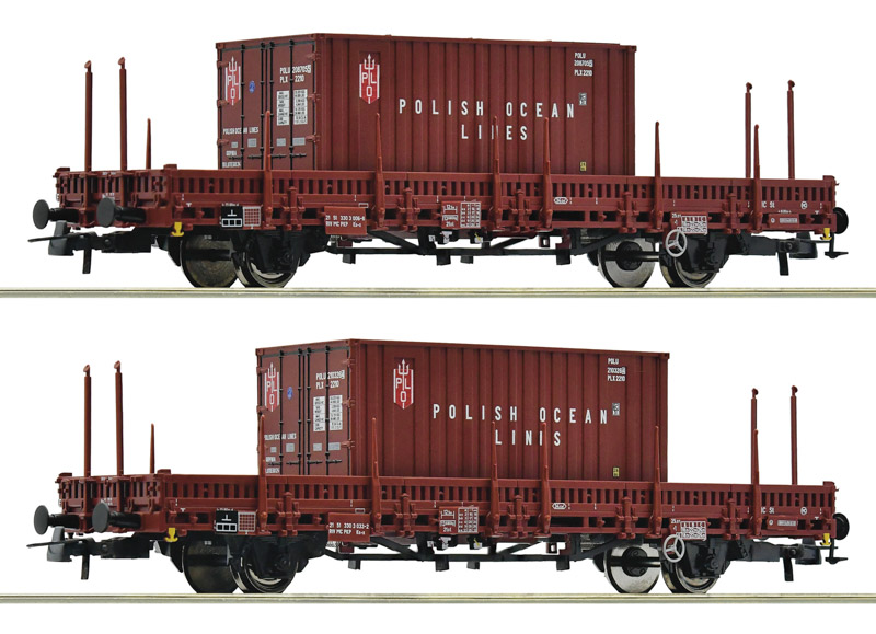 rail platforms with containers models
