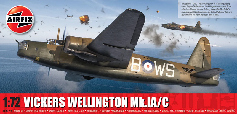 vickers wellington unassembled scale plastic kit