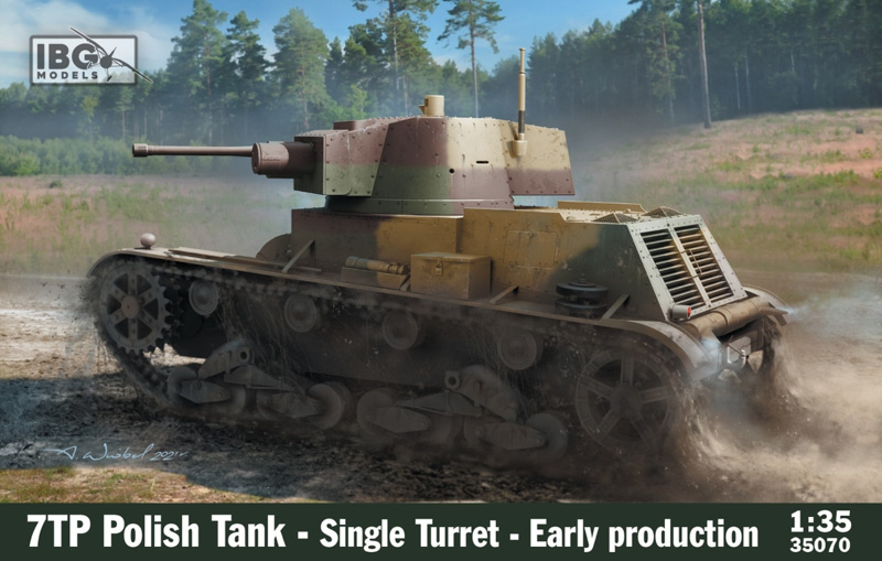 7TP tank unassembled plastic model kit