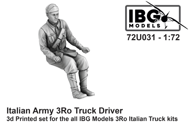 italian wwii truck driver figure