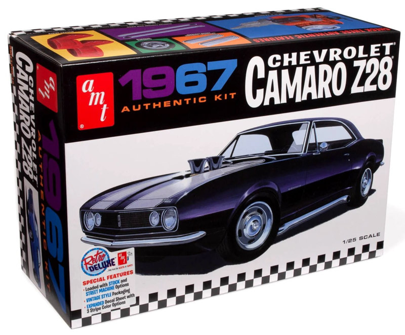 camaro z28 car unassembled plastic model kit