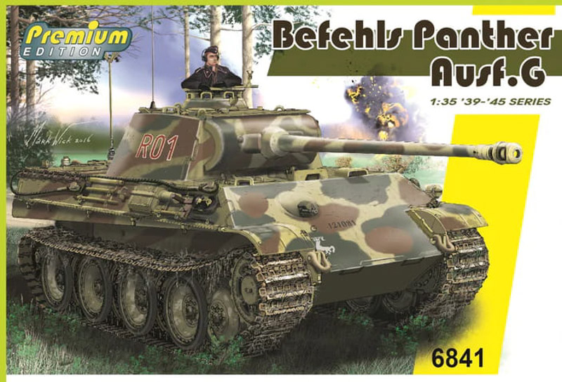 panther command tank unassembled plastic model