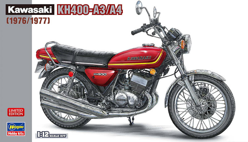kawasaki kh400 motorbike scale plastic kit
