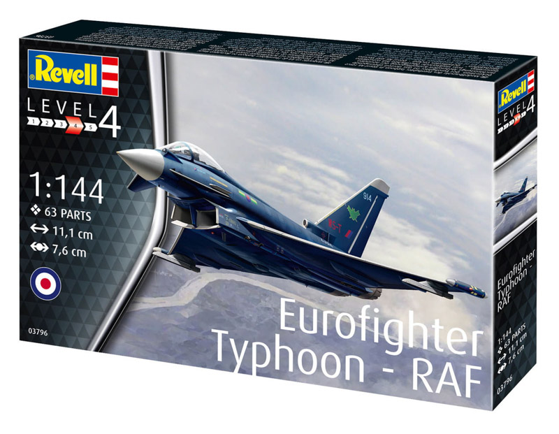 eurofighter aircraft unassembled plastic model kit