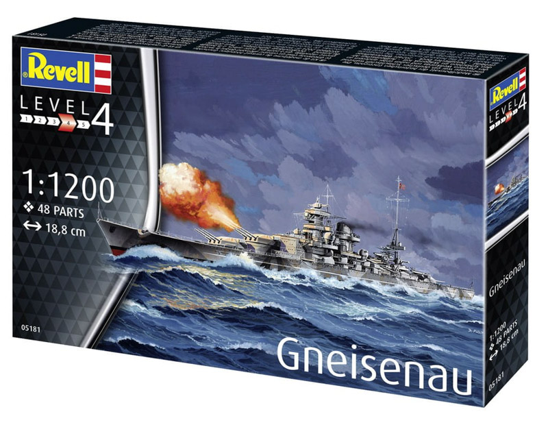 gneisenau plastic scale model kit