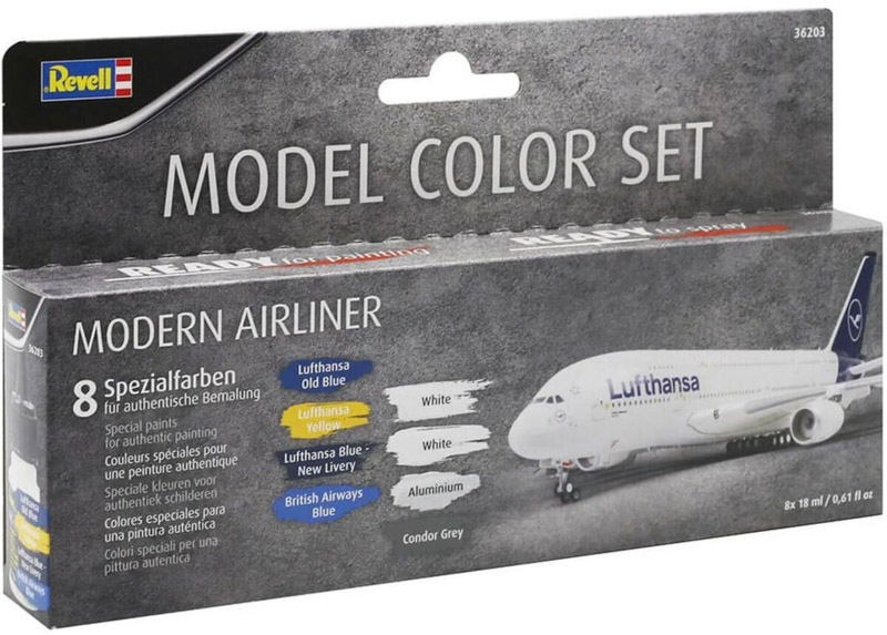 paint set for airliners model kits