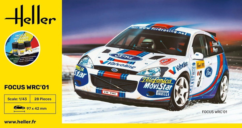ford focus wrc car model kit