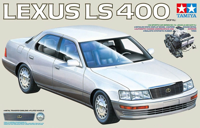 lexus ls400 unassembled plastic model kit