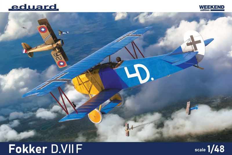 fokker d.vii aircraft unassembled plastic model kit