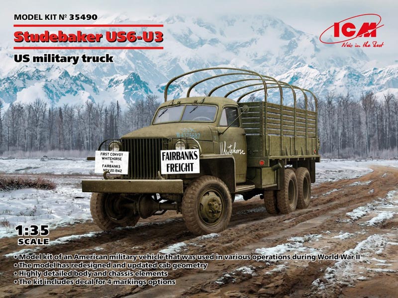 studebaker truck unassembled plastic model