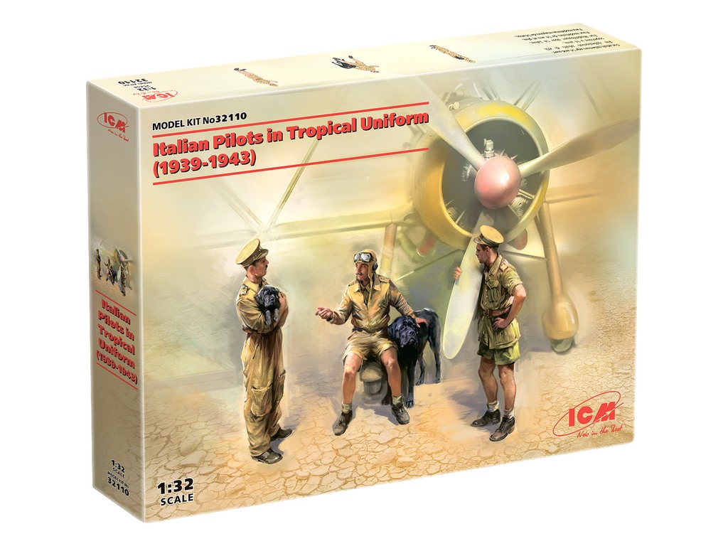 figures of Italian pilots in 1/32 scale
