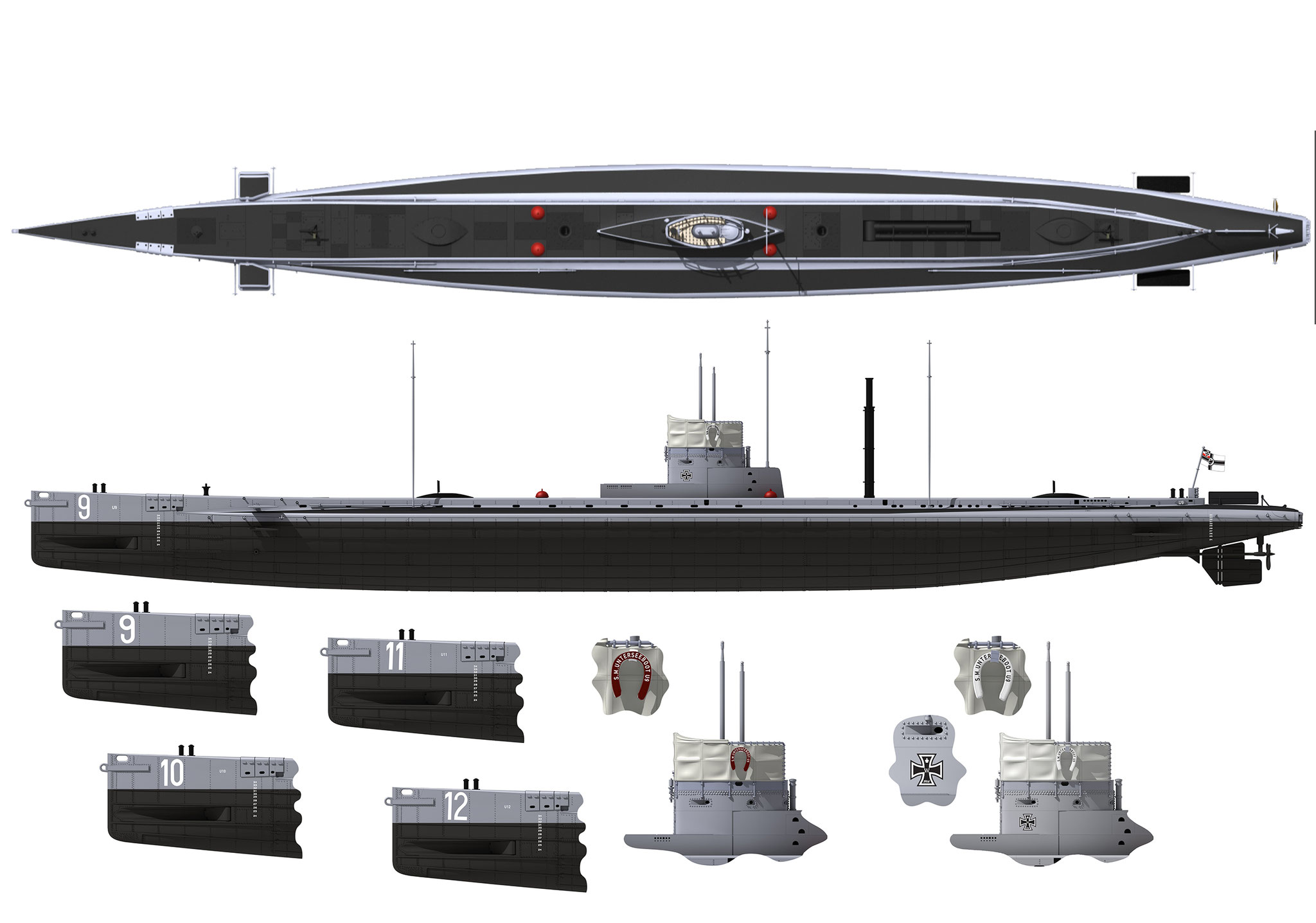 u-boot z pierwszej wojny model