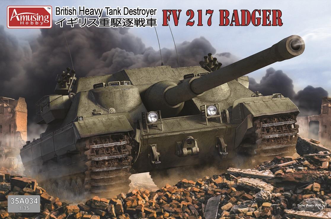 AMUSING HOBBY 35A034 - 1:35 FV 217 Badger British Heavy Tank Destroyer -  Exito Model Store