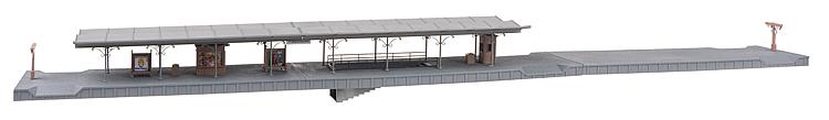 Faller 120105 - Piattaforma Ferroviaria Friedrichstadt In Scala H0, Kit Di Montaggio Con Accessori Per Stazione Ferroviaria Modellistica